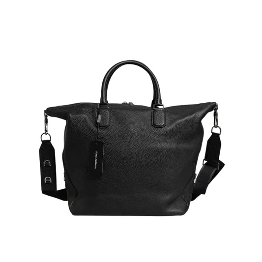 Dolce & Gabbana Black Calfskin Leather Hand Shoulder Duffle Bag