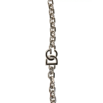 Dolce & Gabbana Black Leather Pearl Chain Bag Accessory Shoulder Strap