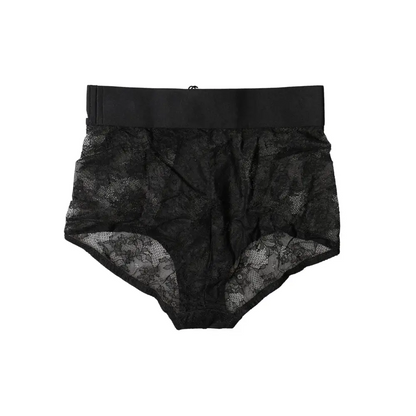 Dolce & Gabbana Black Logo Girdle High Waist Panty Underwear - IT2/S