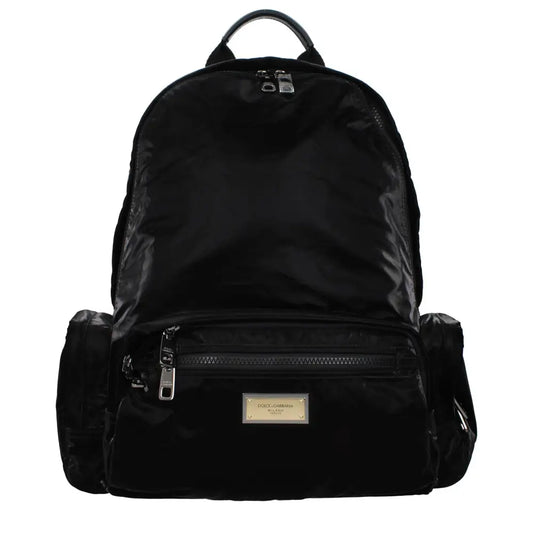 Dolce & Gabbana Black Nylon Backpack