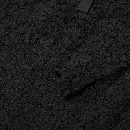 Dolce & Gabbana Black Nylon Lace Long Sleeve Blouse Top