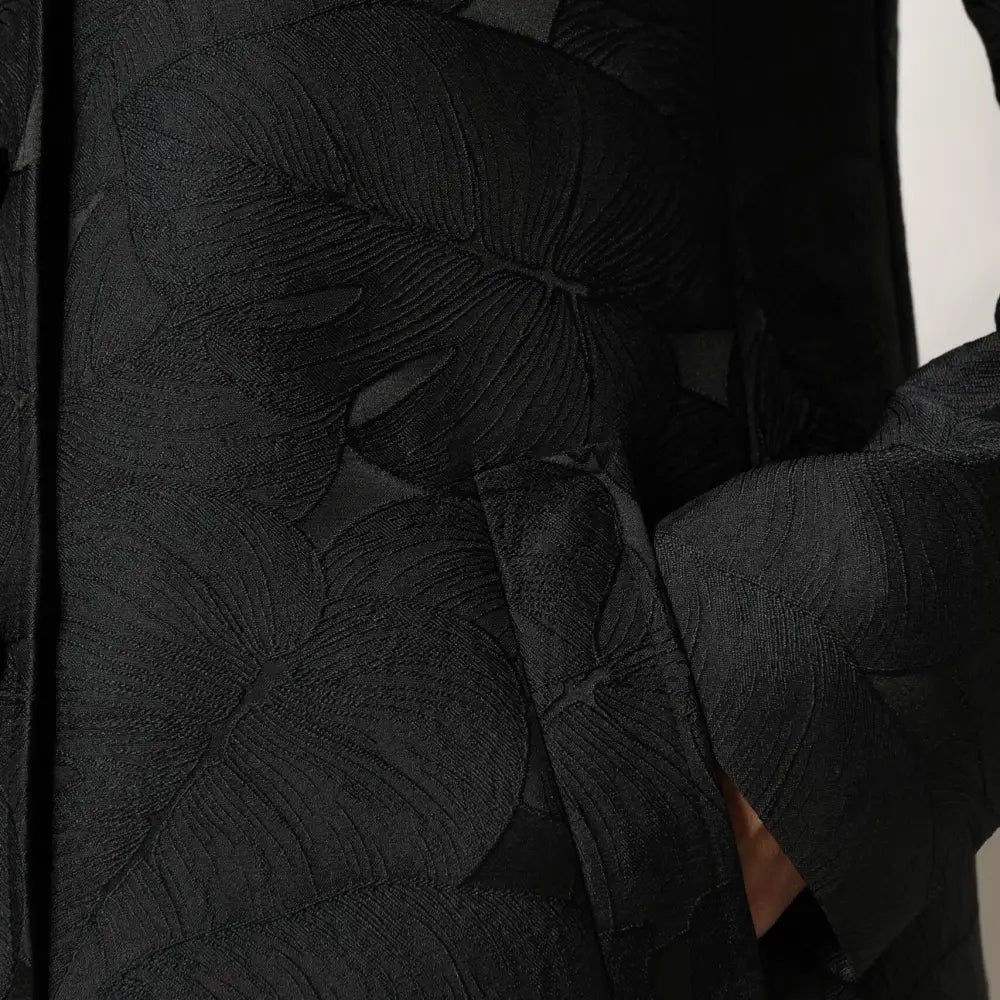 Dolce & Gabbana Black Single Breasted Trench Coat Jacket