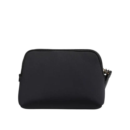 Dolce & Gabbana Black Solid Nylon DG LogoPrint Clutch Zip Borse Pouch Bag