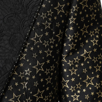 Dolce & Gabbana Black Stars Jacquard SICILIA 2 Piece Suit
