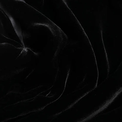 Dolce & Gabbana Black Velvet Fitted Padded Shoulder Blouse Top