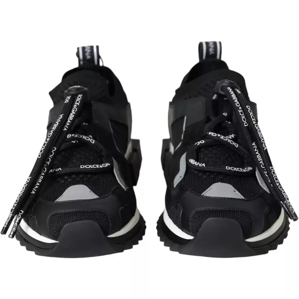 Sorte Dolce & Gabbana sneakers i sort med hvide logo Sorrento til mænd