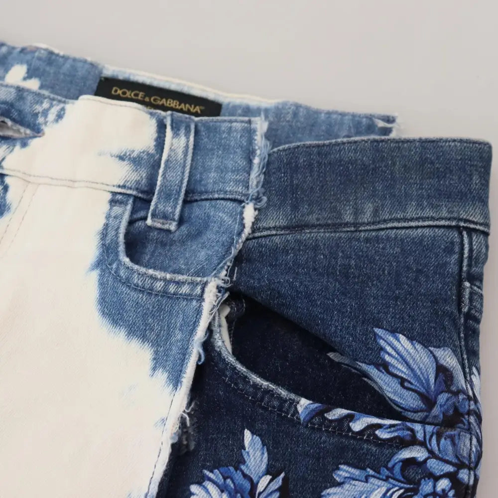 Dolce & Gabbana Blue Ceasar Denim Cotton Loose Fit Jeans