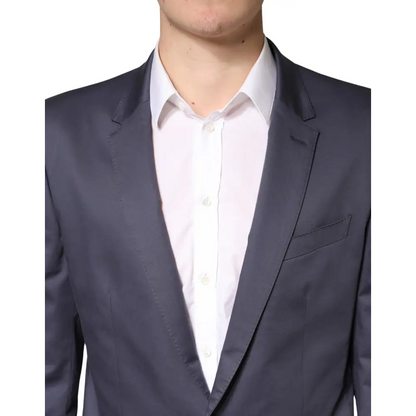 Dolce & Gabbana Blue Single Breasted MARTINI 2 Piece Suit - Jakkesæt