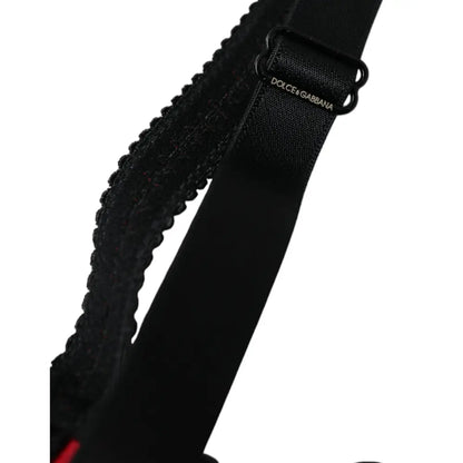 Dolce & Gabbana Bordeaux Silk Stretch Balconcino Bra Underwear