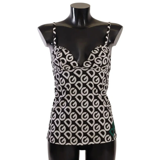 Dolce & Gabbana Chic Logo Print Camisole Tank Top