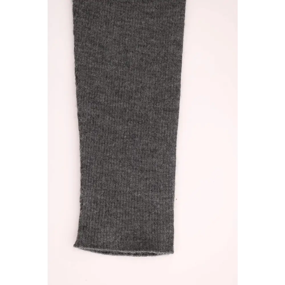 Mørk grå ribbet manchet på Dolce & Gabbana cashmere stretch tights