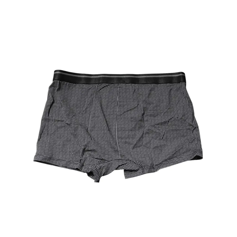 Dolce & Gabbana Gray Printed Cotton Boxer Short Underwear