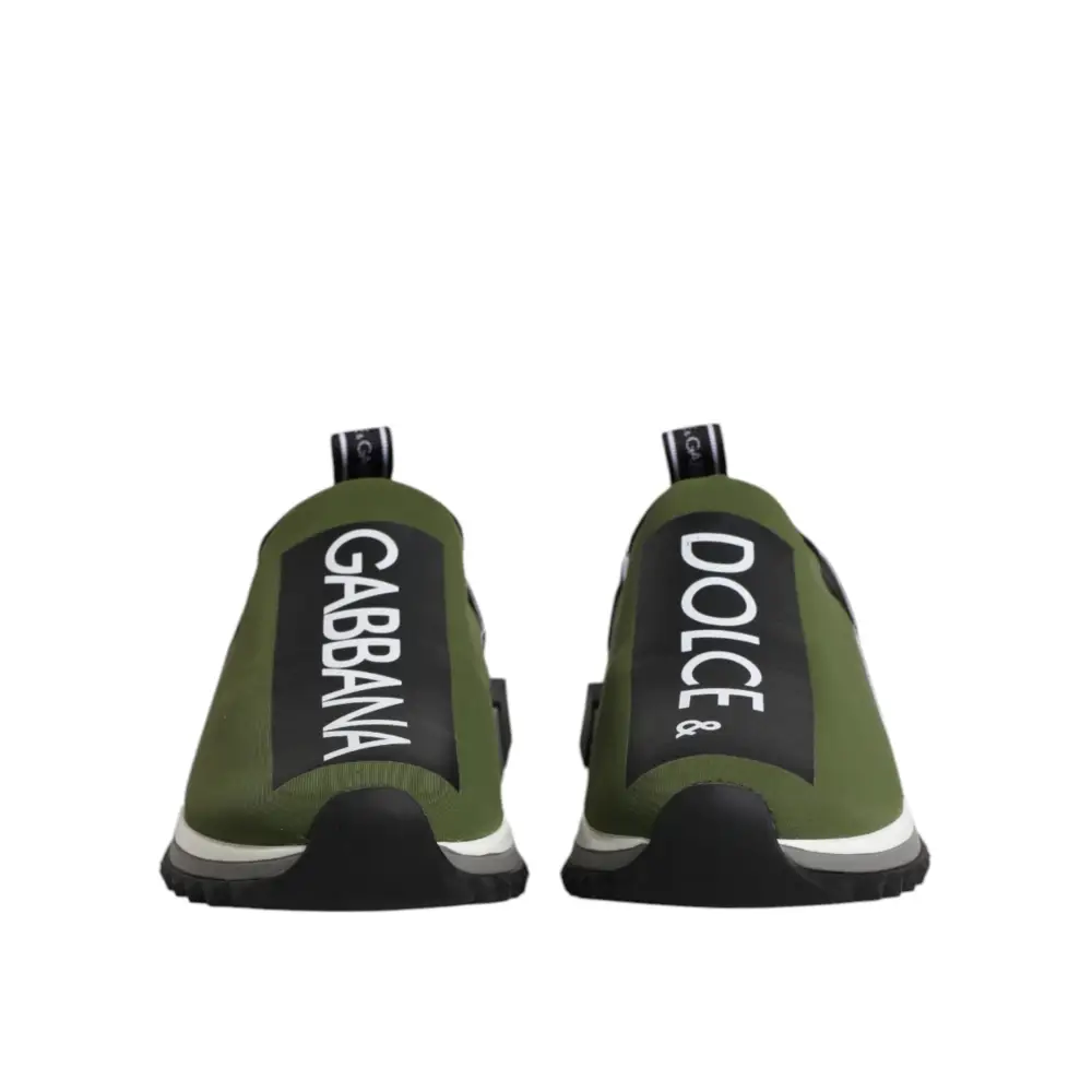 Dolce & Gabbana Green Logo Low Top Sorrento Men Sneakers Shoes
