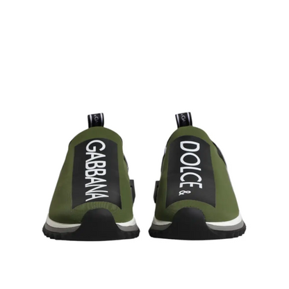 Dolce & Gabbana Green Logo Low Top Sorrento Men Sneakers Shoes