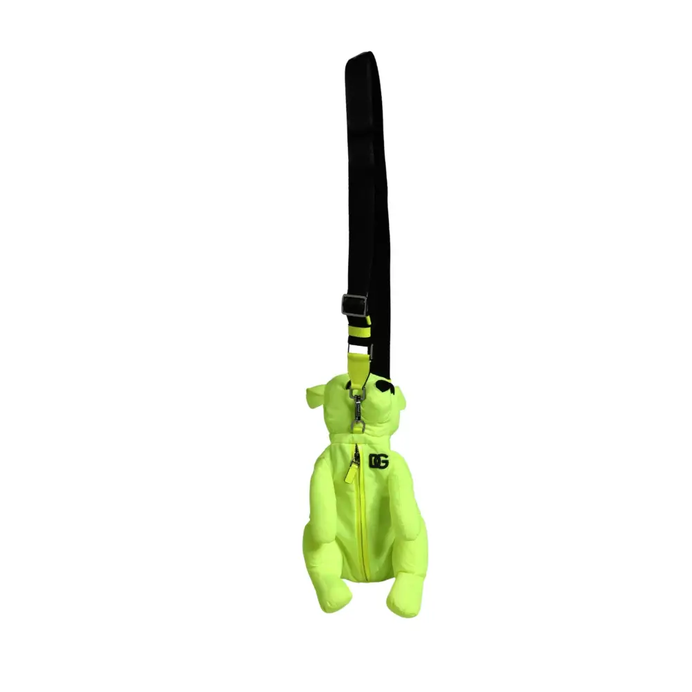 Neon green puffer bear Dolce & Gabbana bag, 100% originale brands, spar 30–70%