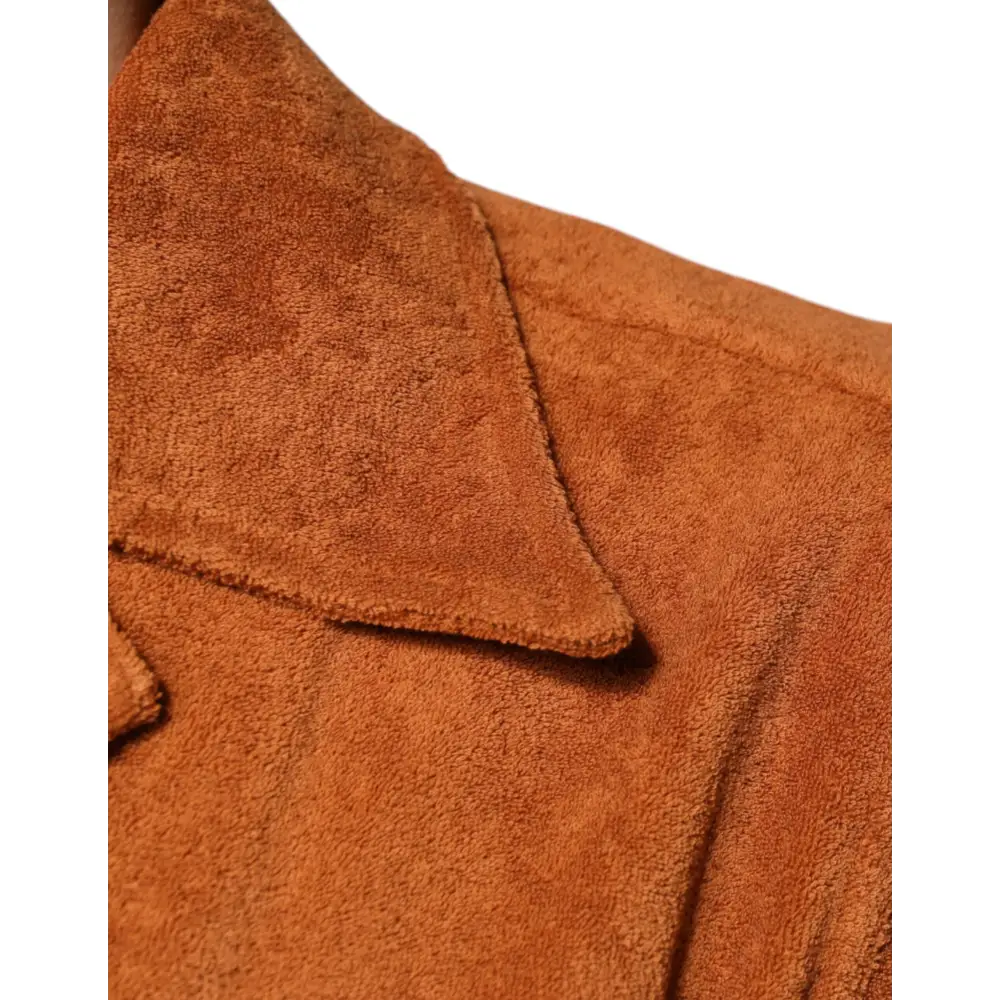 Dolce & Gabbana Hazel Cotton Velvet Button Down Collared Shirt - Skjorte