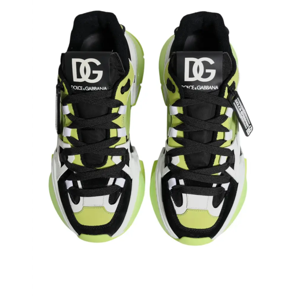 Dolce & Gabbana Multicolor Airmaster Low Top Sneakers Shoes - Sneakers