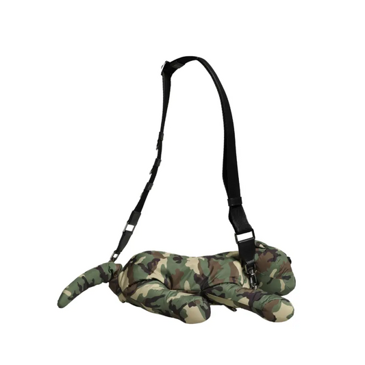 Dolce & Gabbana multicolor camouflage animal silhouette waist bag