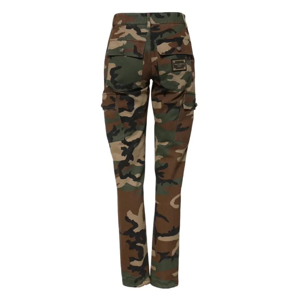 Dolce & Gabbana Multicolor Camouflage Cargo Pants - Bukser