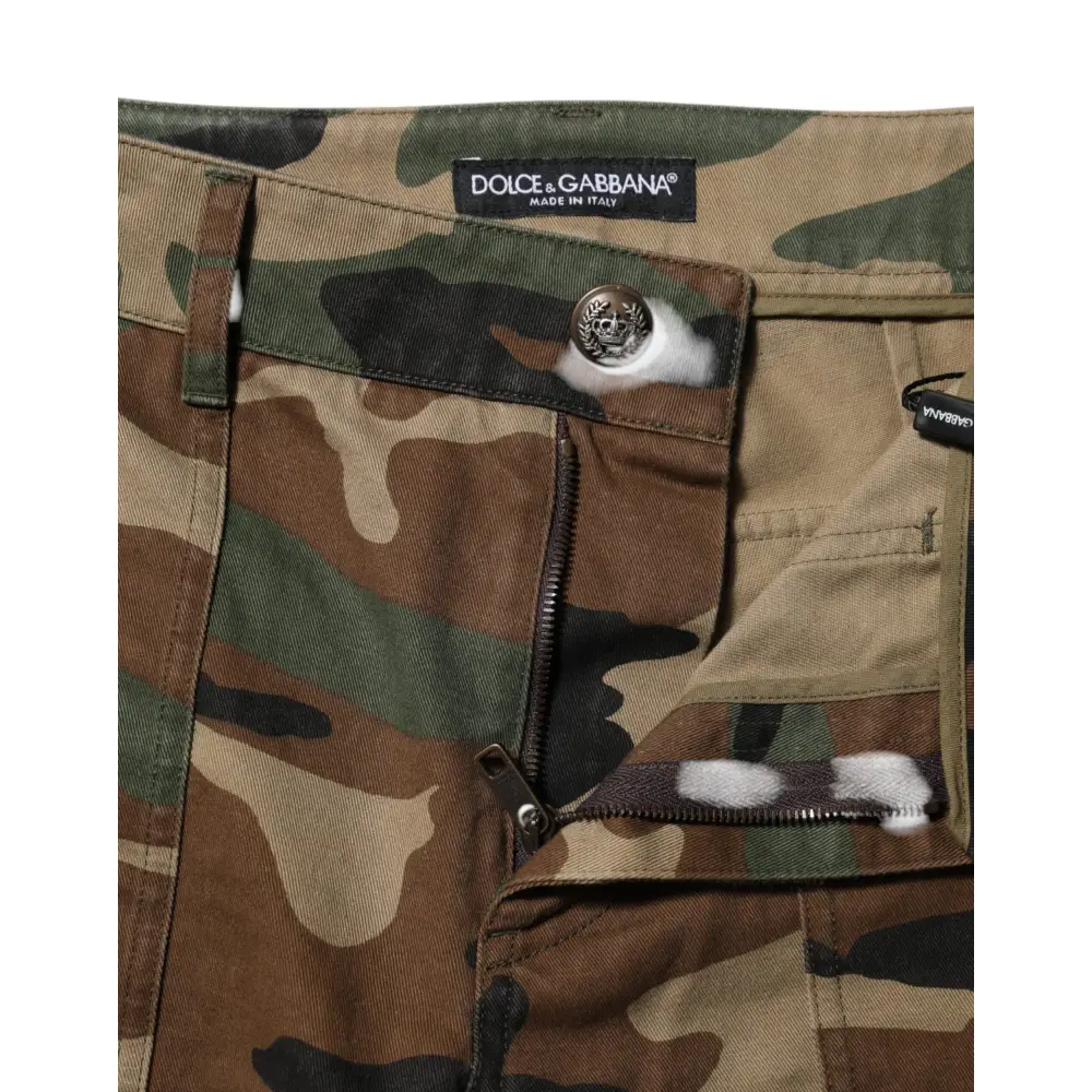 Dolce & Gabbana Multicolor Camouflage Cargo Pants - Bukser