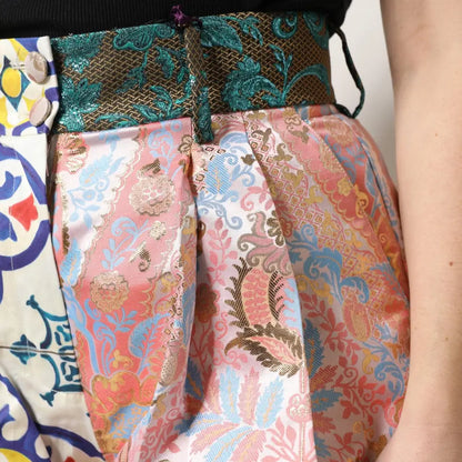 Dolce & Gabbana Multicolor High Waist Women Hot Pants Shorts