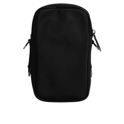 Dolce & Gabbana Multicolor Leopard Jacquard Logo Plaque Neck Strap Bag