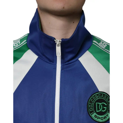 Dolce & Gabbana Multicolor Polyester Full Zip Bomber Jacket