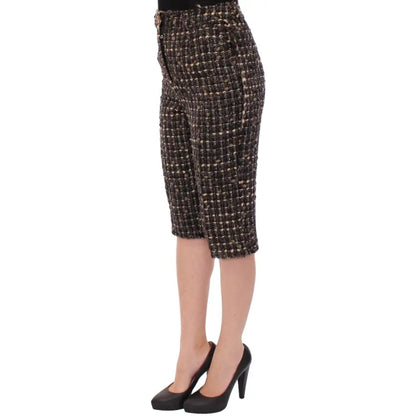 Dolce & Gabbana Multicolor Wool Shorts Pants