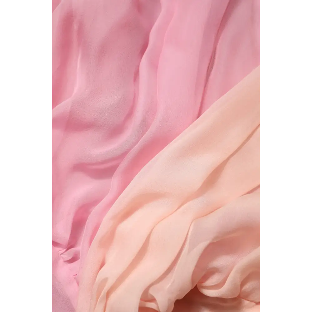 Dolce & Gabbana Pink Plunging V-neck Long Sleeves Blouse Top - Bluser