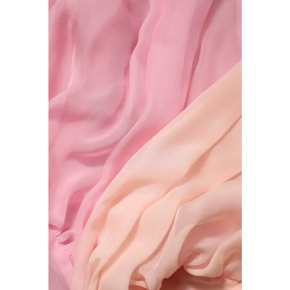 Dolce & Gabbana Pink Plunging V-neck Long Sleeves Blouse Top - Bluser