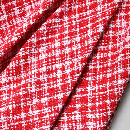 Dolce & Gabbana Red White High Waist A-line Above Knee Skirt