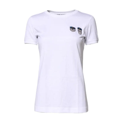 Dolce & Gabbana White #DGFamily Cotton Crew Neck T-shirt