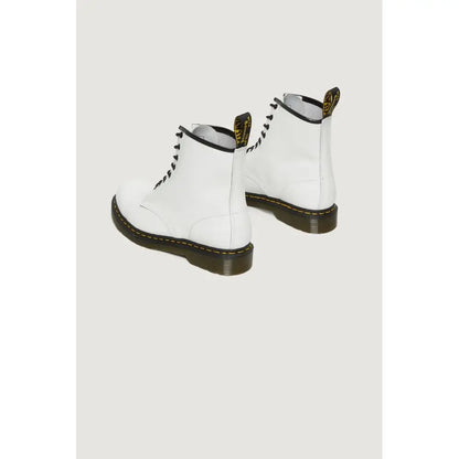 Dr. Martens white leather boot i hvidt læder