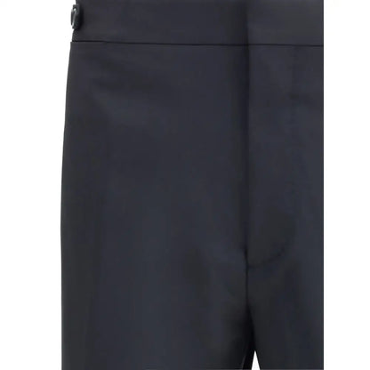 Sorte Dsquared² London Suit bukser med elegant, struktureret pasform og diskret folder foran