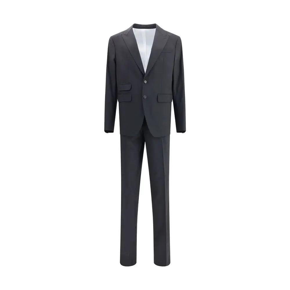Sleek Dsquared² London suit i mørkegrå to-dels med tilpasset pasform