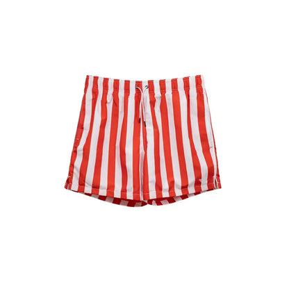 Emporio Armani Red Polyester Swim Short