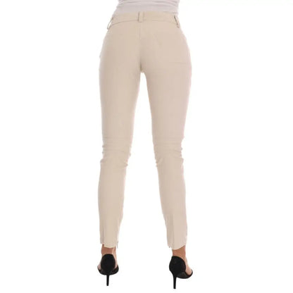 Ermanno Scervino Beige Slim Jeans Corduroy Skinny Pants