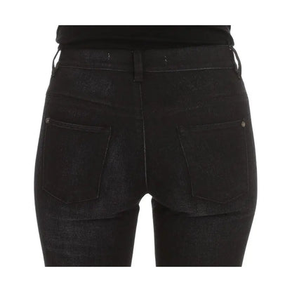 Ermanno Scervino Blue Cotton Blend Slim Fit Bootcut Jeans