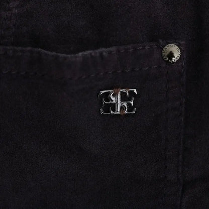 Ermanno Scervino Brown Cotton Cropped Casual Pants