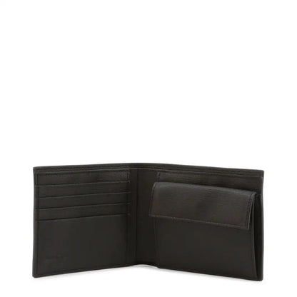 Sort Ferragamo 660988 svær lær bifold med kort- og møntlommer. Outlet mærkevarer, 100% originale brands