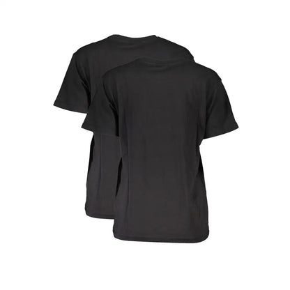 Fila black cotton women t-shirt med rund hals og korte ærmer