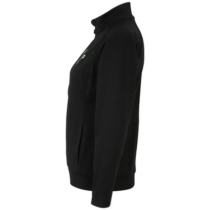 Sort polyester sweatshirt fra Fila i sort med Yonex-logo