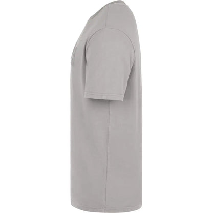 Lys grå kortærmet Fila t-shirt med subtilt logo og 100% originale brands