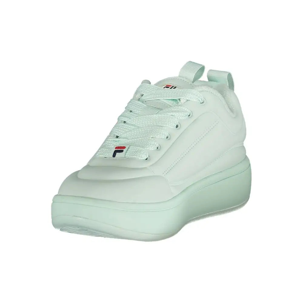 Fila sneaker i lysegrøn med chunky sål og logo, outlet mærkevarer 100% originale brands