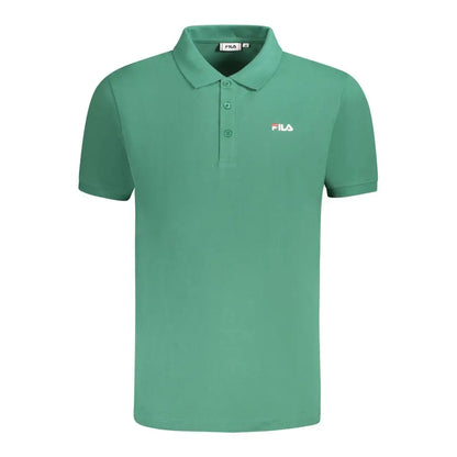 Fila green cotton polo shirt i teal med logo på brystet