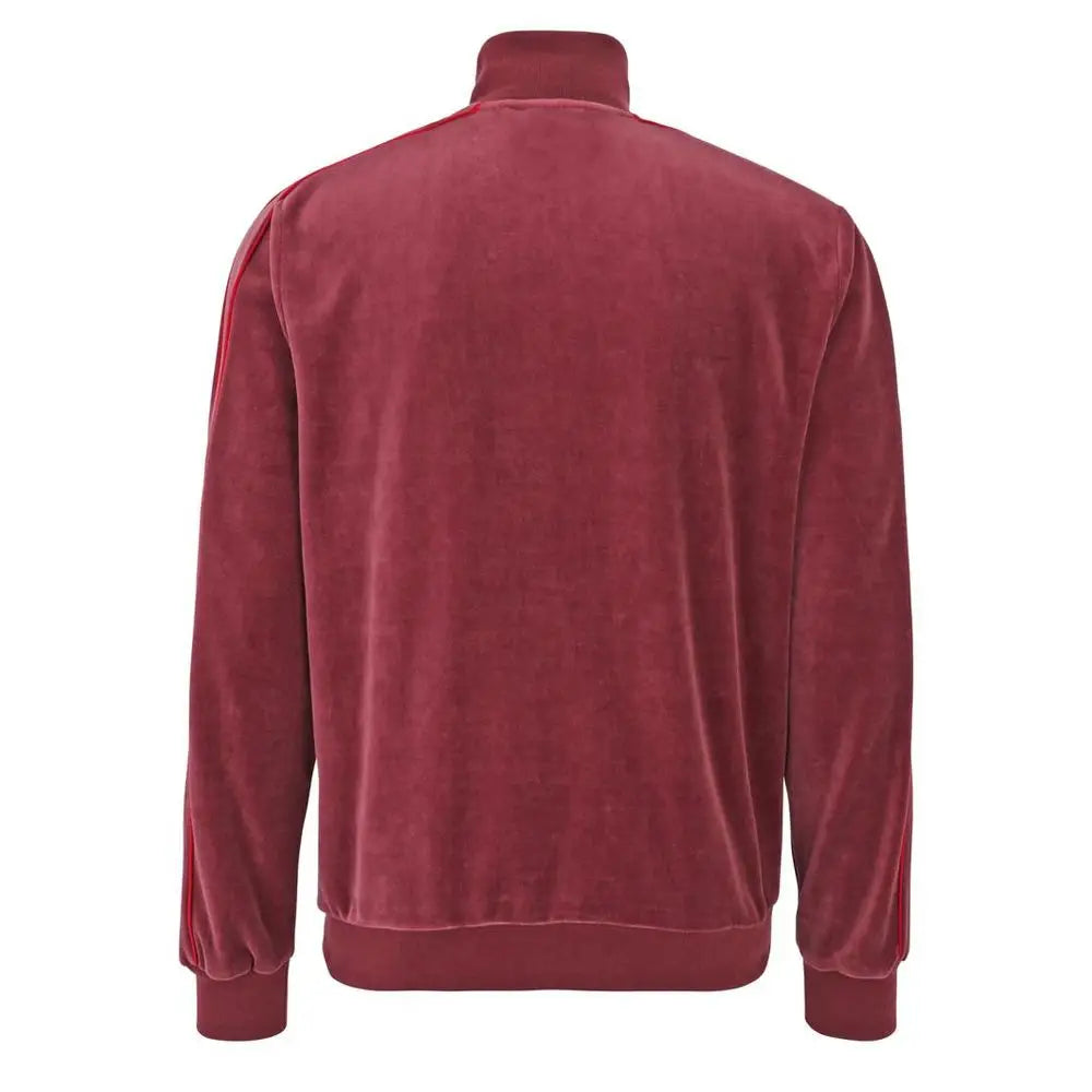 Fila green bomuldssweatshirt i burgunderfløjl med høj krave