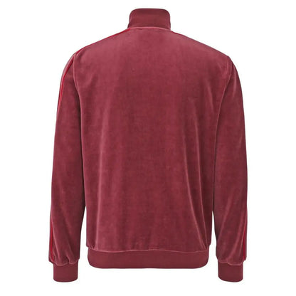 Fila green bomuldssweatshirt i burgunderfløjl med høj krave