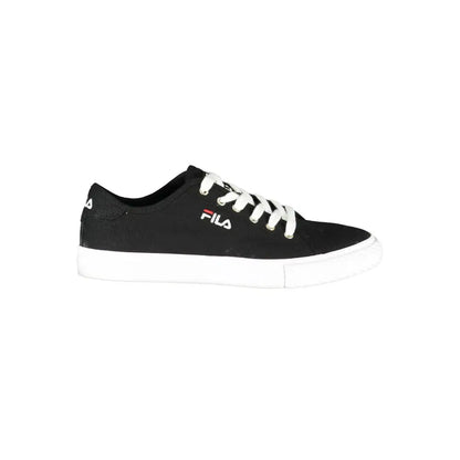 Sorte Fila Sleek Black laced sports sneakers med hvide snører og sål