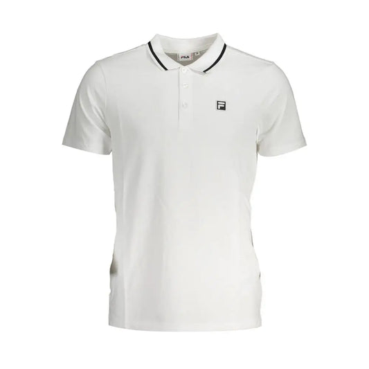 Fila White Cotton Mens Polo Shirt - S - Polo Shirts