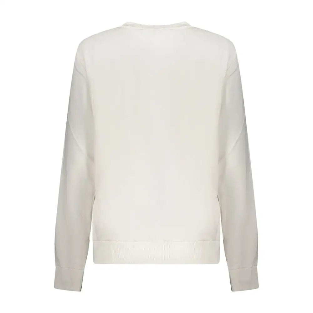Filas hvide sweatshirt i cremfarvet bomuld til kvinder med lange ærmer